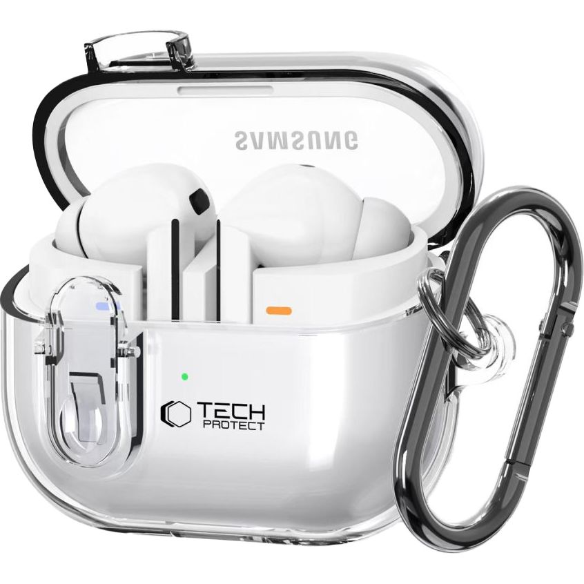 Etui Tech-Protect Flexair do Samsung Galaxy Buds 3 / 3 Pro, przezroczyste.